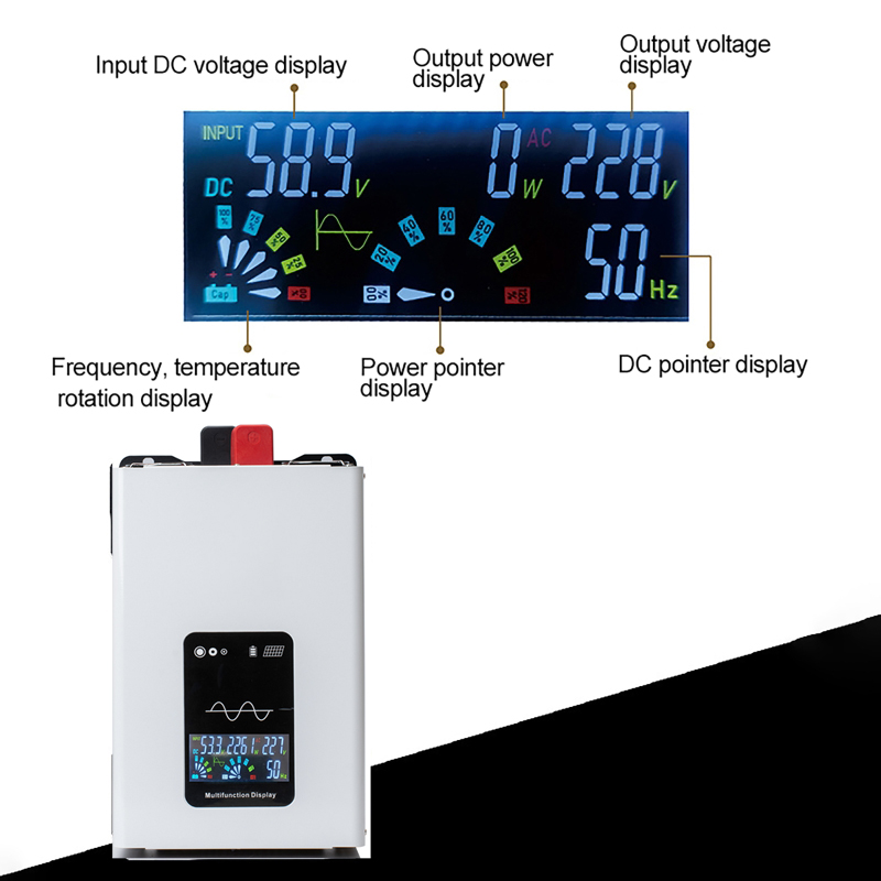 Инвертор 12В 220В Чистая синус – обзор и цена Pure Sine Wave Inverter 5000W 48V 220V