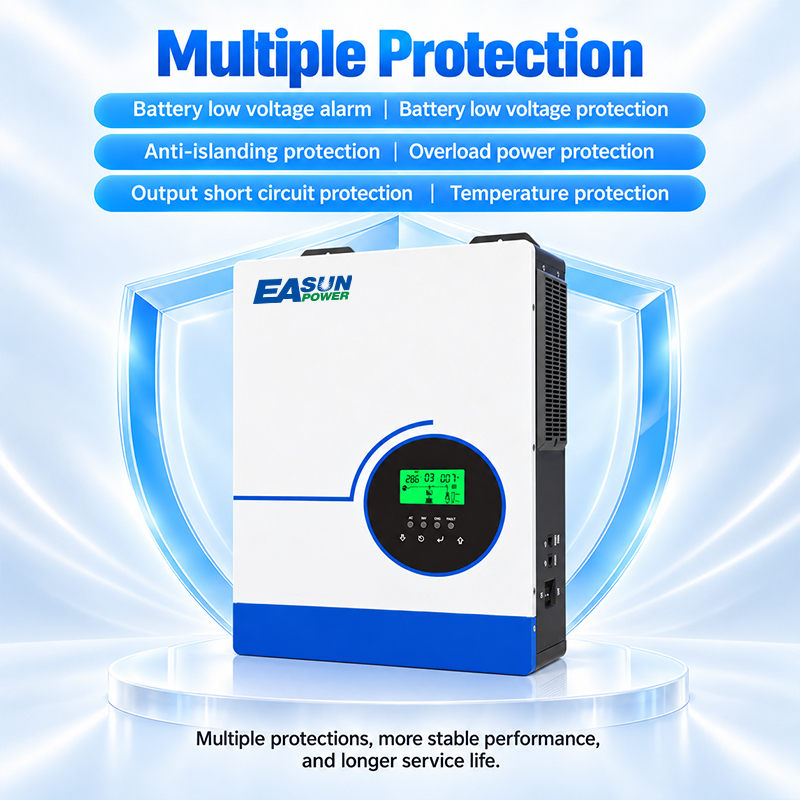 EASUN POWER 6.3KW Гибридный со – обзор и цена Grid Tie Inverter Limiter 2000W